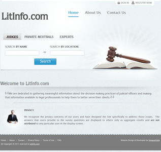 A Website for Helping Attorneys to Search for Judges