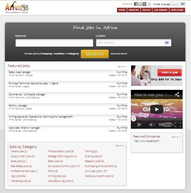  Affutjob  - A Job posting Website for Job Seekers in Africa