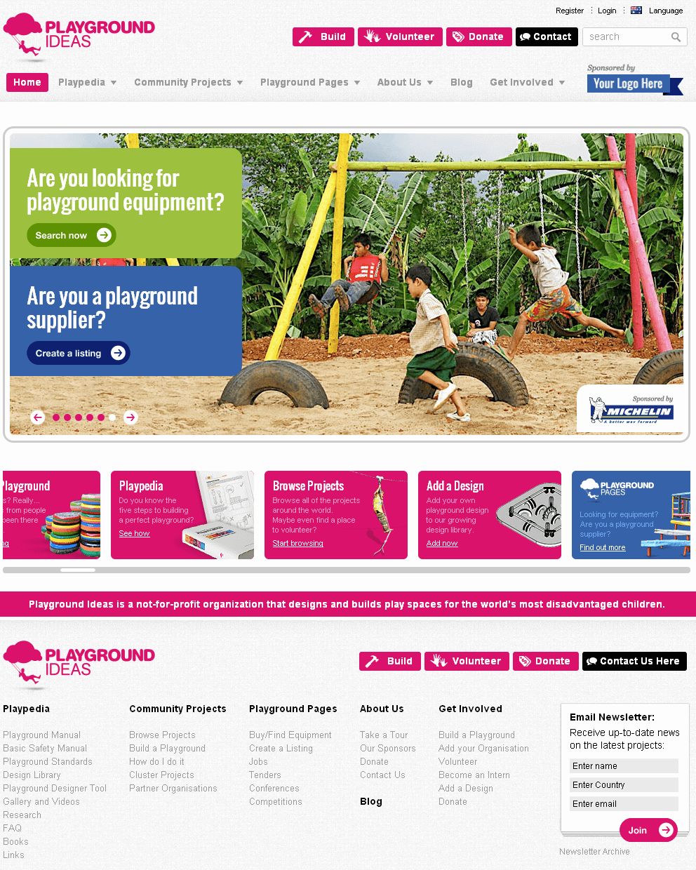 Drupal Website for NGO 'Playgroundideas' – Playground Service