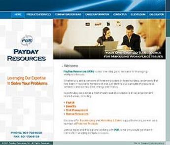  Website for 'Pay Day Resources' Using PHP - Payroll Management Services