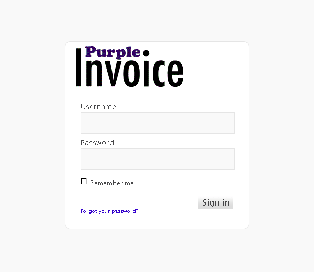  Website for Banking 'Purple Invoice' Using PHP – Online Invoicing