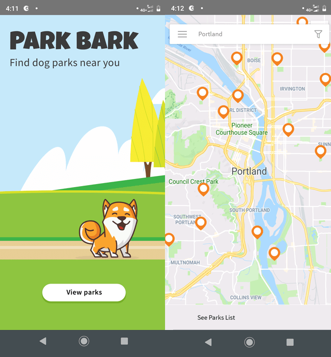 Hybrid Mobile App Maintenance for Pet Industry, Netherlands - Park Bark