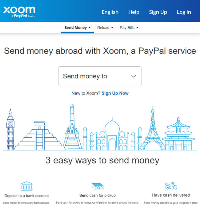  Secure Money Transfer around the world, a Paypal Service - Xoom