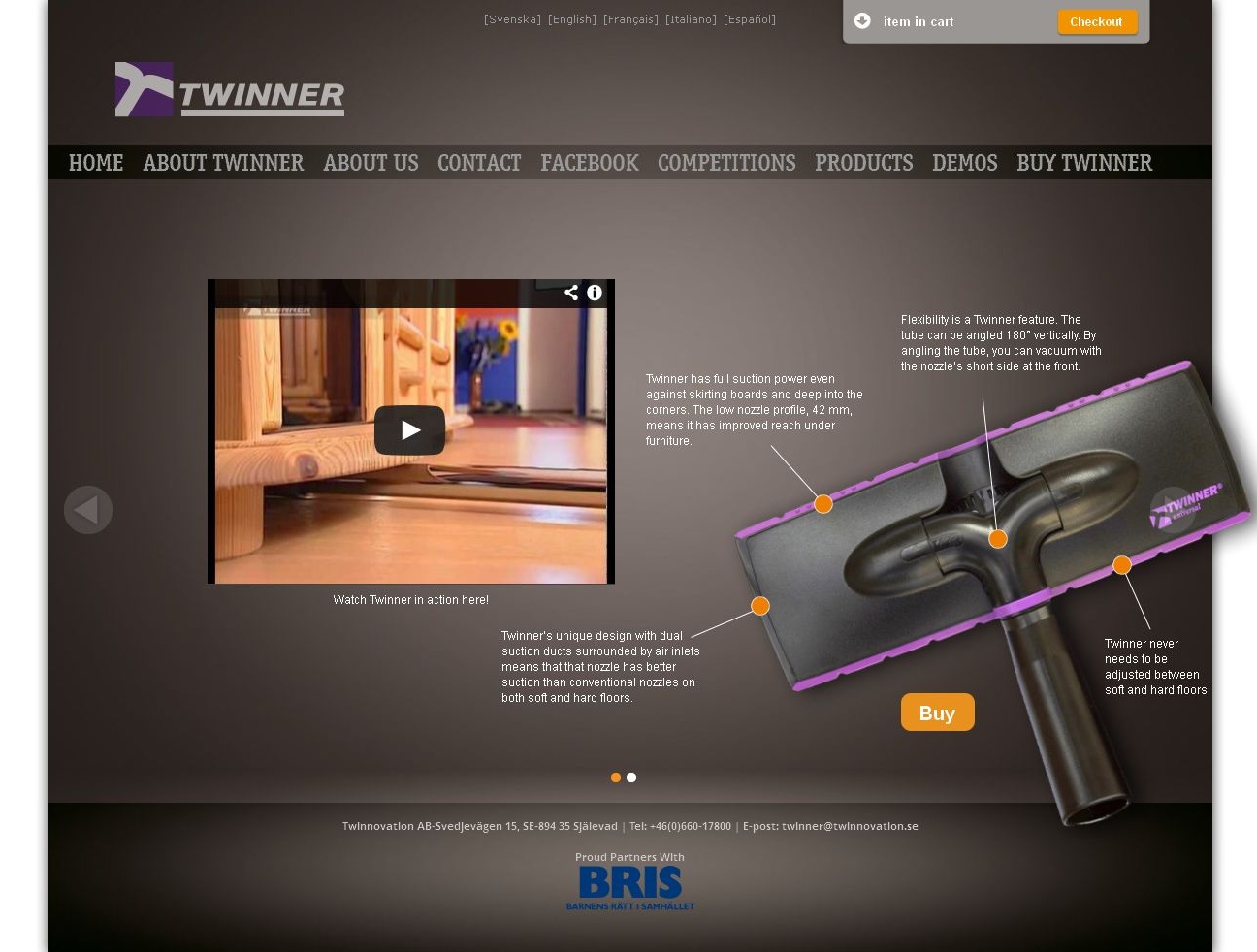  Wordpress Website for 'TWINNER' – Vacuum Cleaner Nozzle Store