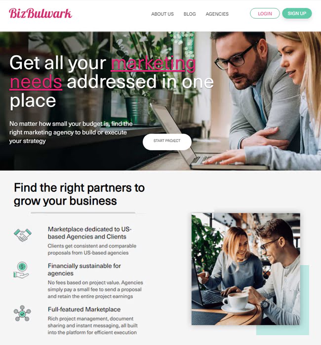 WordPress Website Design & Development for Marketplace, USA - Biz Bulwark